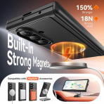 BERFY Galaxy Z Fold 8 Ultra MagSafe Filtreli K�l�f-Ebony