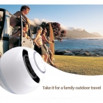 BOOMER VIVI Kablosuz Bluetooth Hoparlr Magic Ball (Beyaz)