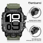 amBand Apple Watch 10 46mm Darbeye Dayankl Kay-Army Green