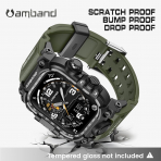 amBand Apple Watch 10 46mm Darbeye Dayankl Kay-Army Green