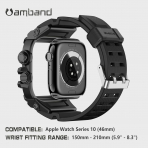 amBand Apple Watch 10 46mm Darbeye Dayankl Kay-Matte Black