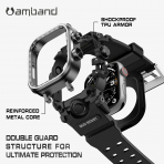 amBand Apple Watch 10 46mm Darbeye Dayankl Kay-Matte Black