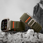 Bandletic Apple Watch Ultra 3 Esnek Naylon Kay��-Army Green