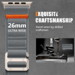Bandletic Apple Watch Ultra 3 Esnek Naylon Kay��-Space Grey