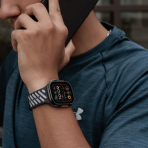 Bandletic Apple Watch Ultra 3 Manyetik Silikon Kay��-Black/Gray