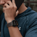 Bandletic Apple Watch Ultra 3 Manyetik Silikon Kay��-Brown/Black