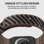 Bandletic Apple Watch Ultra 3 Manyetik Silikon Kay��-Brown/Black