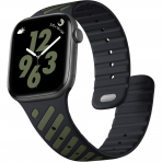 Bandletic Apple Watch Ultra 3 Manyetik Silikon Kay��-White/Grey