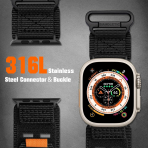 Bandletic Apple Watch Tactical Naylon Kay�� (Large)-Black