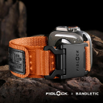 Bandletic Apple Watch 10 46mm Fdlock Kay-Orange