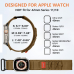 Bandletic Apple Watch Ultra Tactical Naylon Kay�� 49mm-Tan