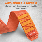 Bandletic Apple Watch Ultra Tactical Naylon Kay�� 49mm-Orange
