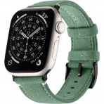 Bandletic Apple Watch 11 S�et Deri Kay��-Pine Green