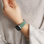 Bandletic Apple Watch 11 S�et Deri Kay��-Pine Green