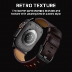 Bandletic Apple Watch Ultra 3 Hakiki Deri Kay��-Brown