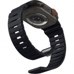 Bandletic Apple Watch 11 Uyumlu Manyetik Silikon Kay��-Black