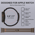 Bandletic Apple Watch 11 Uyumlu Manyetik Silikon Kay��-Khaki/Black