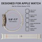 Bandletic Apple Watch 11 Uyumlu Manyetik Silikon Kay��-Starlight