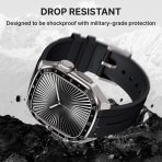 Bandletic Apple Watch 9 Metal Koruyucu Kay�� 45mm-Black/Titanium