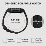 Bandletic Apple Watch 9 Metal Koruyucu Kay�� 45mm-Black/Black