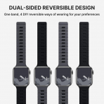 Bandletic �ift Tarafl� Manyetik Silikon Kay�� 49mm-Charcoal/Black