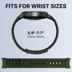 Bandletic Galaxy Watch 20mm Manyetik Silikon Kay��-Green/Black