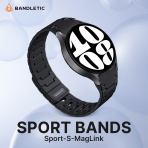 Bandletic Galaxy Watch 20mm Manyetik Silikon Kay��-Black