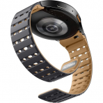 Bandletic Galaxy Watch 7 Manyetik Silikon Spor Kay��-Anthracite Gray/Ochre