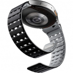 Bandletic Galaxy Watch 7 Manyetik Silikon Spor Kay��-Black/Gray