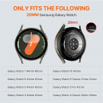 Bandletic Galaxy Watch 7 Manyetik Silikon Spor Kay��-Navy Blue