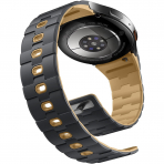 Bandletic Galaxy Watch 7 Manyetik Silikon Kay��-AnthraciteGray/Ochre