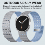 Bandletic Galaxy Watch 8 40mm Kay-Light Gray Blue