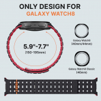 Bandletic Galaxy Watch 8 40mm Kay-Black Red