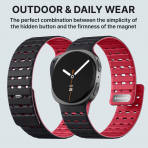 Bandletic Galaxy Watch 8 40mm Kay-Black Red