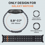 Bandletic Galaxy Watch 8 40mm Kay-Black Gray