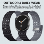 Bandletic Galaxy Watch 8 40mm Kay-Black Gray