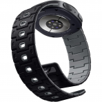 Bandletic Galaxy Watch 9 Uyumlu Manyetik Silikon Kay��-Black/Gray