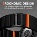 Bandletic Galaxy Watch Ultra 2/1 47mm Naylon Kay��-Black