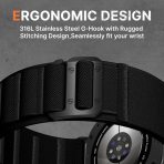 Bandletic Galaxy Watch Ultra 2/1 47mm Naylon Kay��-All Black