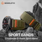 Bandletic Galaxy Watch Ultra 2/1 47mm Naylon Kay��-Black/Green