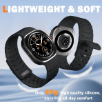 Bandletic Galaxy Watch Ultra 2/1 47mm Silikon Kay��-Black
