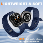 Bandletic Galaxy Watch Ultra 2/1 47mm Silikon Kay��-Navy Blue