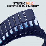 Bandletic Galaxy Watch Ultra 2 Manyetik Silikon Kay��-Navy Blue