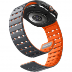 Bandletic Galaxy Watch Ultra 2 Manyetik Silikon Kay��-Space Gray/Orange