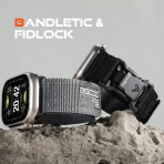 Bandletic Manyetik ��kart�labilir Naylon Kay�� 49mm (M)-Dark Grey