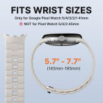 Bandletic Pixel Watch 5 Manyetik Silikon Kay�� (41mm)-Starlight