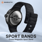 Bandletic Google Pixel Watch ile Uyumlu Silikon Kay��-Black