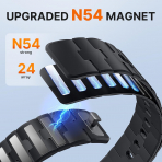 Bandletic Google Pixel Watch ile Uyumlu Silikon Kay��-Black