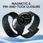 Bandletic Google Pixel Watch ile Uyumlu Silikon Kay��-Black