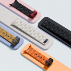 Bandletic Google Pixel Watch ile Uyumlu Silikon Kay��-White/Pink